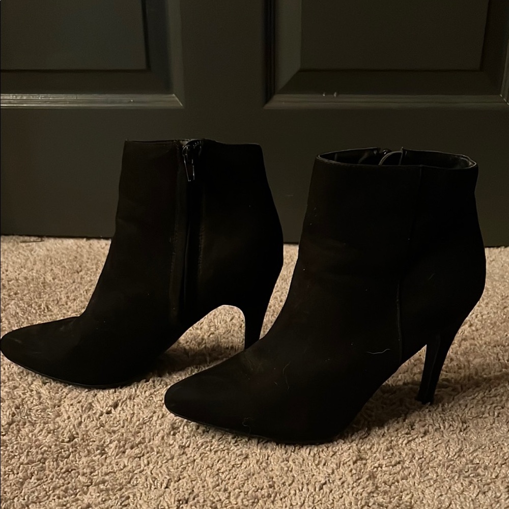 Black Suede Ankle Boots
